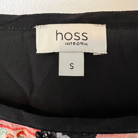 Women's Embellished Floral Print Top - Black and Brown - Picture 2 of 6